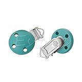 グリーン5pcs-new-wood-home-baby-round-pacifier-clip-metal-holders-3-hole-4 – 4 cm-x-2 – 9 cm