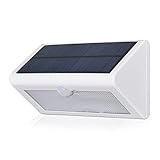 ソーラー充電式LEDセンサーライト ホワイト 動体感知で自動点灯 省電力設計 IP65防水仕様 ソーラーパワーで電源不要 FMTSLED44001