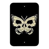 バタフライスカルInsectホームビジネスオフィスSign 6" x 9" SIGN.WOOD.9X6.Z000821_8