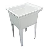 Samson sm-19-f floor-mountedランドリーTub 22.375-in W x 26-in D X 34.75-in H、グレー