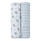 エイデンアンドアネイ Aden + Anais おくるみ 2枚セット swaddling wrap(カラー：03/prince・charming)【並行輸入】