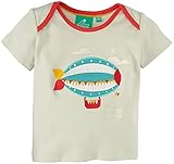 Little Green Radicals ZeppelinsでアップリケTシャツ(ベビー) – Pale aqua-3か月