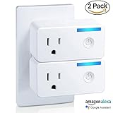 DBMART 2個セット WIFIプラグ スマートプラグ スマートソケット スマートコンセント Amazon Alexa Google Homeスマート音声制御 アシスタントで作業 バフ不要 WIFI
