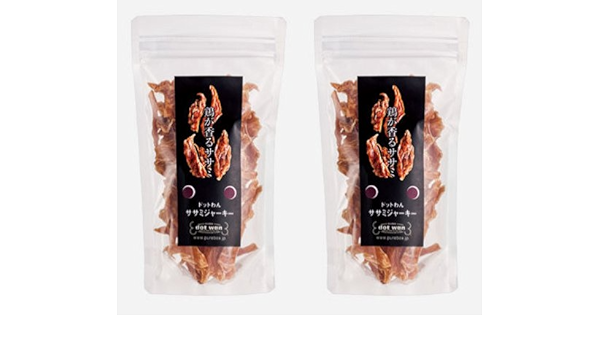 Amazon ドットわん ササミジャーキー 80g 2袋 ドットわん ジャーキー 通販