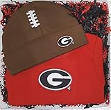 Georgia Bulldogs Baby Onesie And Football帽子ギフトセット
