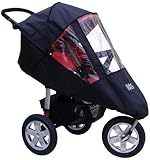 Tike Tech Single City X3 All Season Stroller Cover, Black/Clear by Tike Tech