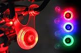 Xiton スポーク LED ライト 自転車 サイクル 用 ぶら下げ 式 防水 シリコン テール ランプ 早 点滅 遅 点滅 点灯 の 3 パターン クリーニング クロス セット