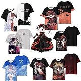デート・ア・ライブ Tシャツ 半袖 インナーシャツ 時崎狂三 グッズ コスプレ衣装 上着 夏服 日常服 痛い服 応援する 3Dプリント スポーツ コスチューム 変装 仮装 柔らかい 快適 通勤通学 男女兼用 (2XL,色-03) [並行輸入品]