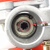 チェーンソーギアボックスヘッド、ポールソープルーナー用26mm 9スプラインギアアセンブリブラシカッターヘッジトリマーツリーカッター(#2)