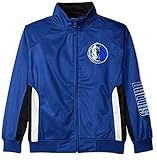 Dallas Mavericks NBAマジェスティックBoys Full Zipトリコットトラックジャケットロイヤルブルースユースサイズ S