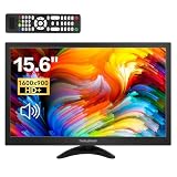 15.6インチモニター 小型 ディスプレイ 液晶ディスプレイ モニター/HDMI VGA AV BNC USB ポート/1600x900/16:9/140°視野/VESAマウント/スピーカー内蔵/リモコン