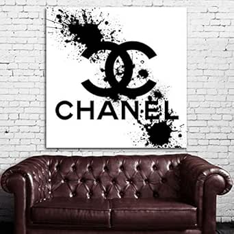 Amazon Co Jp シャネル ロゴ 特大 ポスター 100x100cm グッズ インテリア 絵 アート フォト 写真 おしゃれ カフェ 壁紙 ホビー 通販