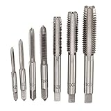 「ノーブランド品」7個 M12にM3 糸 HSSメトリックタップ タップ メトリック プラグドリル 右手