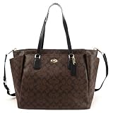 (コーチ)COACH マザーズバッグ シグネチャー ベイビーバッグ 2WAYトートバッグ Style/F35414_IMAA8(ブラウン×ブラック) [並行輸入品]