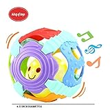 KingのおもちゃベビーRattle、Sensory Teether Toy Suitable For Kids 0 – 24 m、音楽、カラフルなライト、ソフトアクティビティボール。