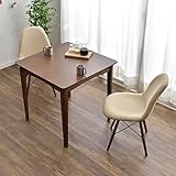 タンスのゲン 【ダイニングテーブル 75×75cm ＋ イームズチェア 2脚 セット 】 天然木 カントリー 北欧 ベージュ 11719208 BE