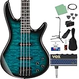 Gio Ibanez GSR280QA ベース 初心者12点セット 【ヘッドホンアンプ付】 TMS エレキベース ジオ アイバニーズ