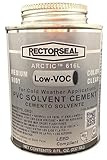 Rectorseal 55909 1/2 Pint Dauber Top Arctic 616L Low Voc Pvc Solvent Cement [並行輸入品]