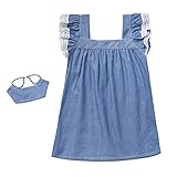超ナイス　ベビー服　女の子　ボーダー　縞柄　ストライプ　ボーダー柄　ヘッドバンド　フリル袖　キッズ服　子供服　ベビー　ワンピース　60 70 80 90 100　夏　出産お祝い　ピング　水色　ブルー 
