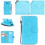 Samsung Galaxy A3 2016 ケース, UNEXTATI 手帳型ケース Samsung Galaxy A3 2016 ケース カバー 高品質 PUレザー 手帳型 ウォレット型 財布型 