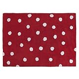 Lorena Canals Topos Washable Rug (Red) by Lorena Canals