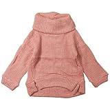 《春秋冬対応》SCHNEE(スネー) 横網ニットタートルセーター 100cm /ピンク NO.F-661575