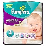 Pampers Active Fit Size 3 Midi 4-9kg (29 per pack) パンパースアクティブフィットサイズ3のmidi 4～9キロ（パックあたり29 ）