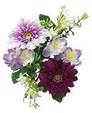 エルアーツ 造花 ガーベラリング 直径12cm ラベンダー E3776-14