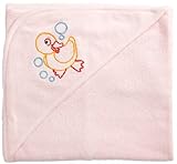 Funkoos Rubber Ducky Organic Baby Girl Hooded Towel, Girl, Infant/Baby by Funkoos