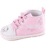 (カエルフロッグ)ガールズ　ベビー　可愛い　ハローキティ　付き　ズック　靴　柔らかい　シューズ　ピンク　0-6ヶ月に対応　春　夏　秋