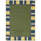 Joy Carpets Kid Essentials Infants & Toddlers Clean Green Rug Bold 3'10 x 5'4 [並行輸入品]