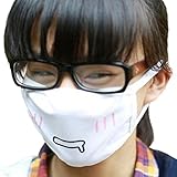 ZooooM 3枚セット プリント マスク 布 ダスト シールド 布 マスク 面白 おもしろ ユニーク 口 顔 花粉 ホコリ 砂 埃 フィルター プリント オシャレ お洒落 ファッション 仕事 学校 