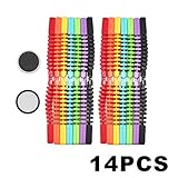 MolySun 14PCS多色キッド磁気ビルディングセットソフト子供ビルディングブロックDIY磁気教育玩具曲げ可能イニシエーションおもちゃ