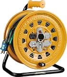 [N-4189604]ハタヤ　温度センサー付コードリール　単相１００Ｖ　２０ｍ　アース・ブレーカー付 BG201KXS