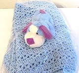 Baby Gift Blanket Handmade in USA (Blue) by Lullaby Gift Shop