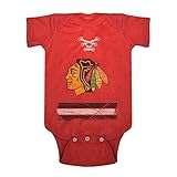 NHL Chicago Blackhawks Beelerヴィンテージ幼児Jerseyクリーパー、新生児、赤