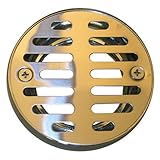 LASCO 03-1243 3-1/4-Inch with 2 Screws Shower Drain Grate, Chrome Plated by LASCO
