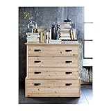 IKEA(イケア) FJELL 20222627 チェスト(引き出し×4), パイン材