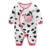 Zhhlinyuan ロンパース カバーオール Newborn ベビー Boy Girl Infant Cute Long Sleeve Romper Jumpsuit Bodysuit Outfit