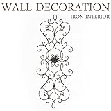 アイアン壁飾り ウォールデコレーション 壁掛け インテリア フローラルデコトール ウォールオーナメント アートパネル インテリア雑貨 ディスプレイ 玄関 レトロ アンティーク おしゃれ