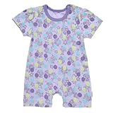 デンマークの子供服ブランド ＦＩＸＯＮＩ 綿１００％ パープル 水玉 ロンパース 92ｃｍ