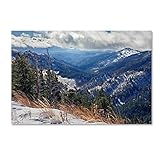 Sierra Blanca雪byマイク・ジョーンズ写真、22 x 81 cmキャンバス壁アート