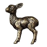 Big Sky Hardware Sierra Lifestyles Baby Deer Knob, Antique Brass by Big Sky Hardware