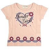 Tシャツ ベビー 子供 女の子 プリント 半袖 Tシャツ ガールズ 半そでTシャツ ピンク-D 90cm