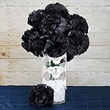 tableclothsfactory 36個Extra Large人工カーネーション花 – ブラック