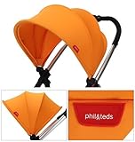 Phil&Teds フィル&テッズ Smart スマート smart sunhood スマートサンフード オレンジ ベビーカー バギー カスタマイズ [並行輸入品]