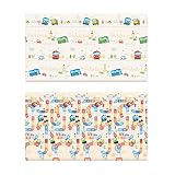 The PrimeTayo Playmat Double Sided Design ベビージム プレイマット 両面デザイン 1.5~2の厚さ [海外並行輸入品] (M (210*140*2CM))