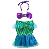 幼児用ベビーGirls Halter Bow Crop Top +グリーンメッシュマーメイドスカート水着Kids Clothes For Photo Shoot カラー: マルチカラー