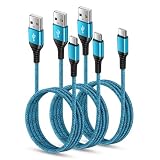 USB Type C ケーブル 【1.8m 3本*3色】 3A急速充電 QC3.0対応 タイプｃ充電ケーブル 高耐久 ナイロン iPhone 15充電用 USB A to USB C ケーブル タイプc 充電ケーブル iPhone15シリーズ、Xperia XZ/XZ2、Galaxy S20 S10+ S9、Huawei P30 P20、LG その他USB-C機器対応