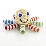 Pebbleフェアトレード、Hand Made Rattle – イエローオクトパス